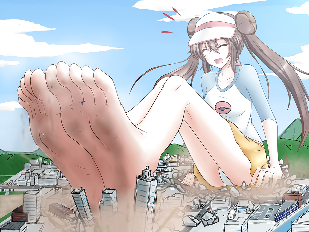 Anime style: giantess femdom-feet #29390750