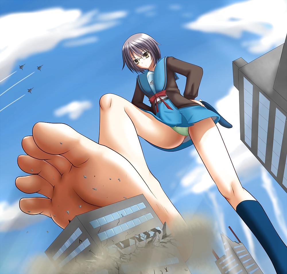Anime style: giantess femdom-feet #29390968