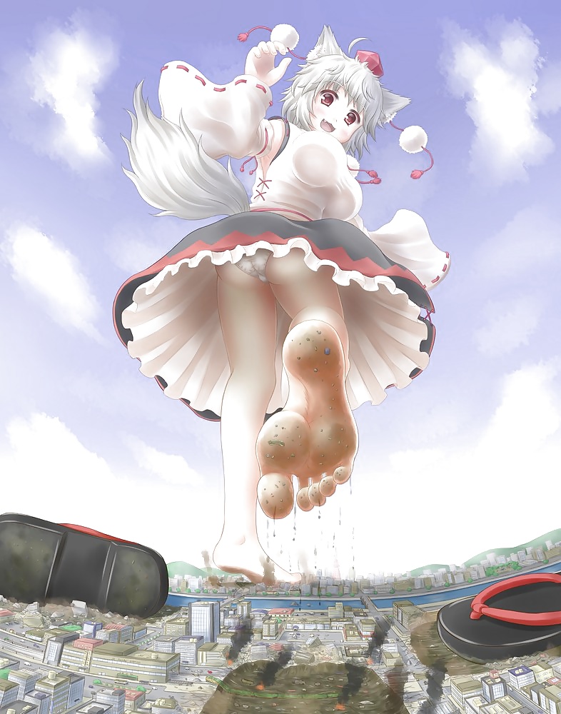 Anime style: giantess femdom-feet #29391025