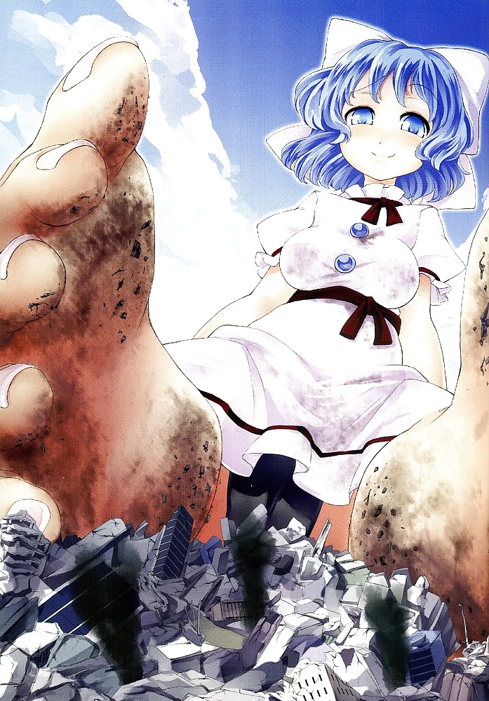 Stile Anime: gigantessa femdom-piedi
 #29391064