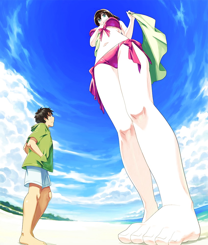 Stile Anime: gigantessa femdom-piedi
 #29391143
