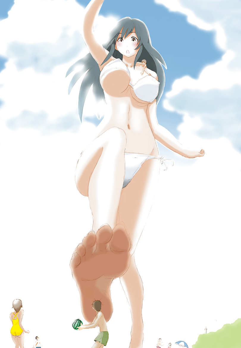 Anime style: giantess femdom-feet
 #29391279