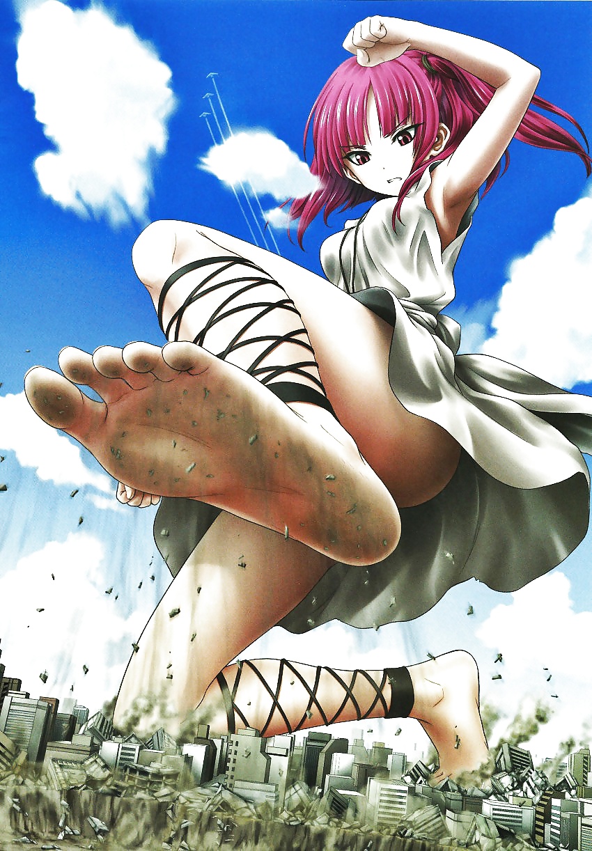 Stile Anime: gigantessa femdom-piedi
 #29391287