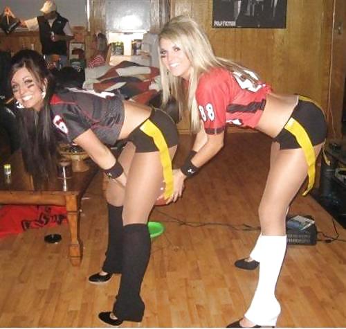 Sexy Girls in Football Jerseys #37610162