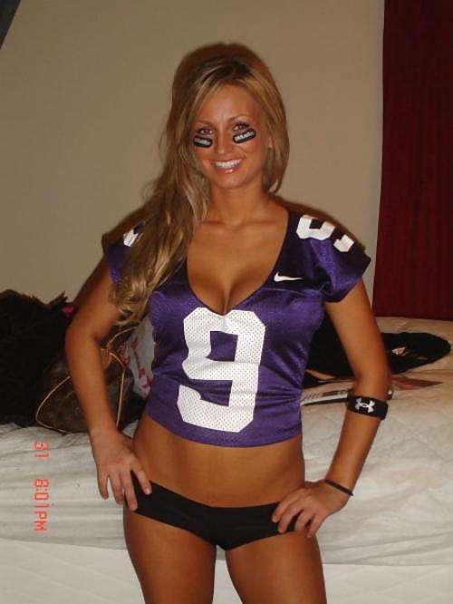 Sexy Girls in Football Jerseys #37610190