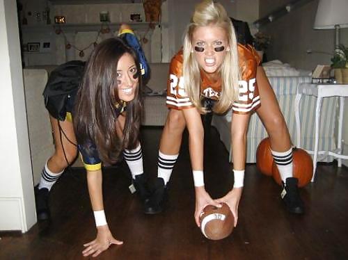 Sexy Girls in Football Jerseys #37610192