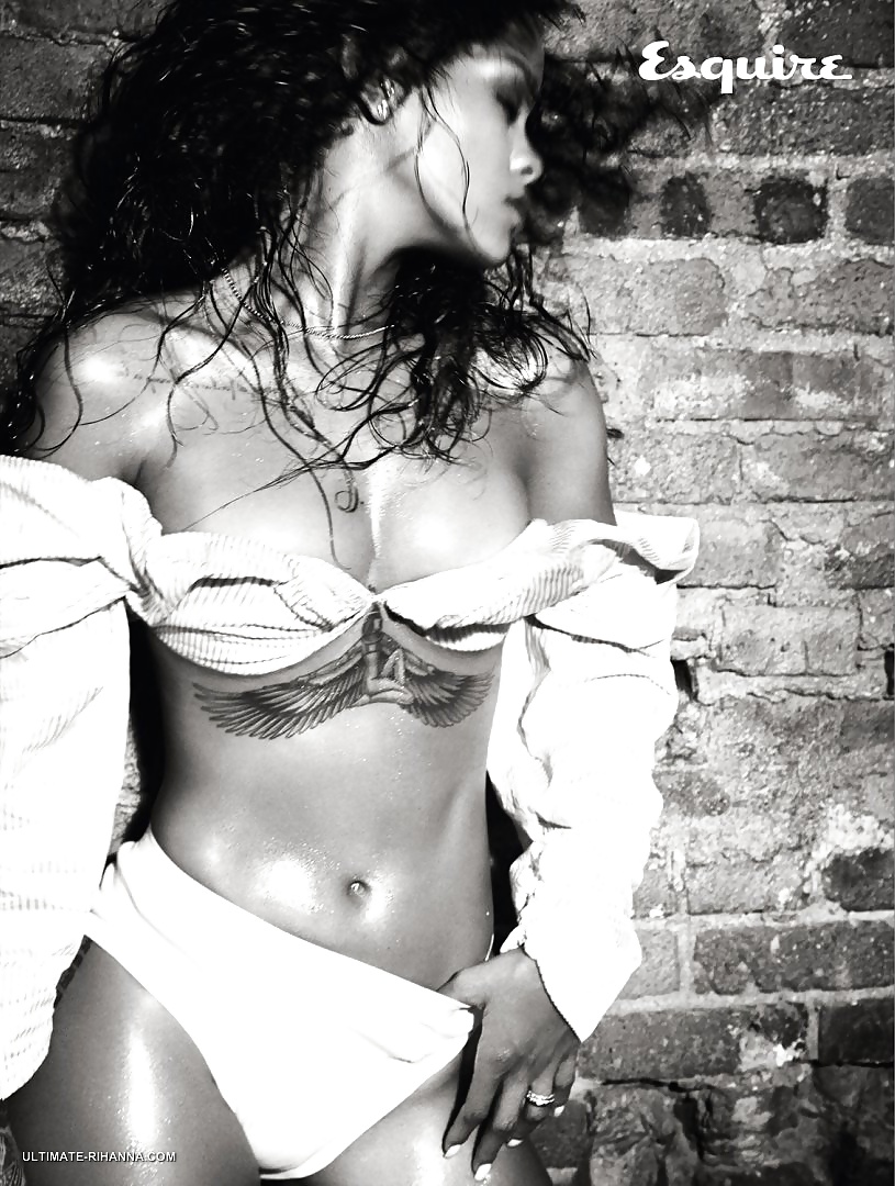 Rihanna Almost Naked For Esquire Magazine  #31795975