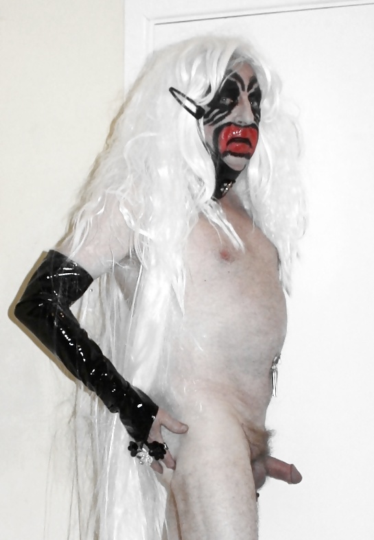Platinum haired tranny witch #38592344