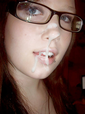 Cute Teen Facials with Glasses - 4 #22911341