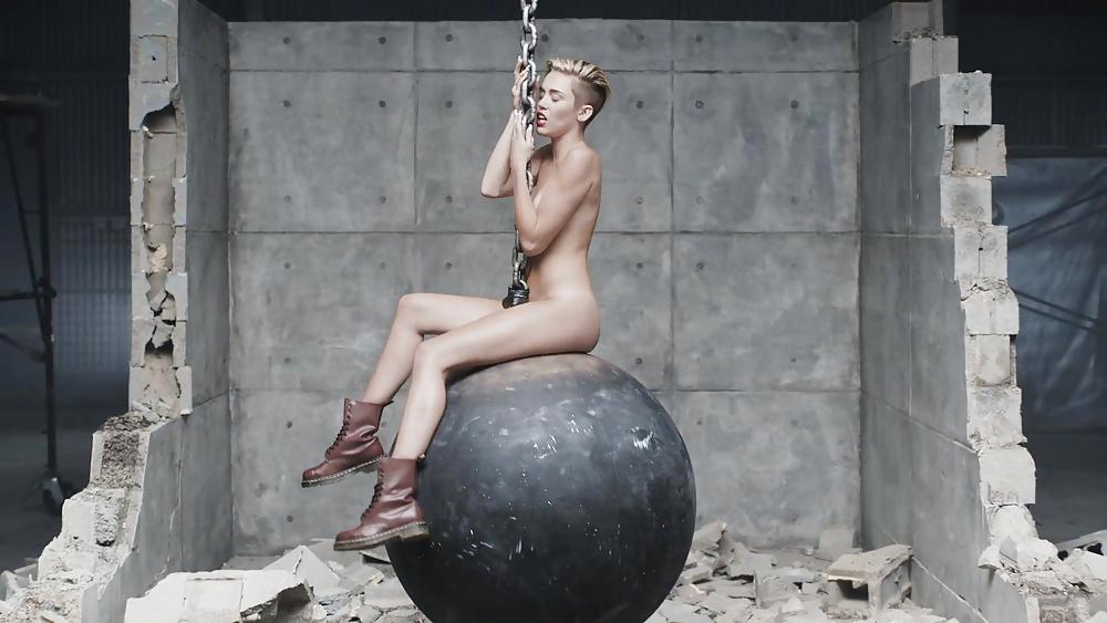 Miley Cyrus music video Wrecking Ball #37022667