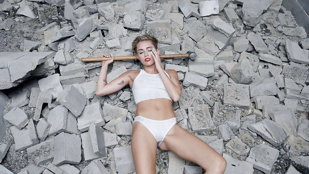 Miley Cyrus music video Wrecking Ball #37022690