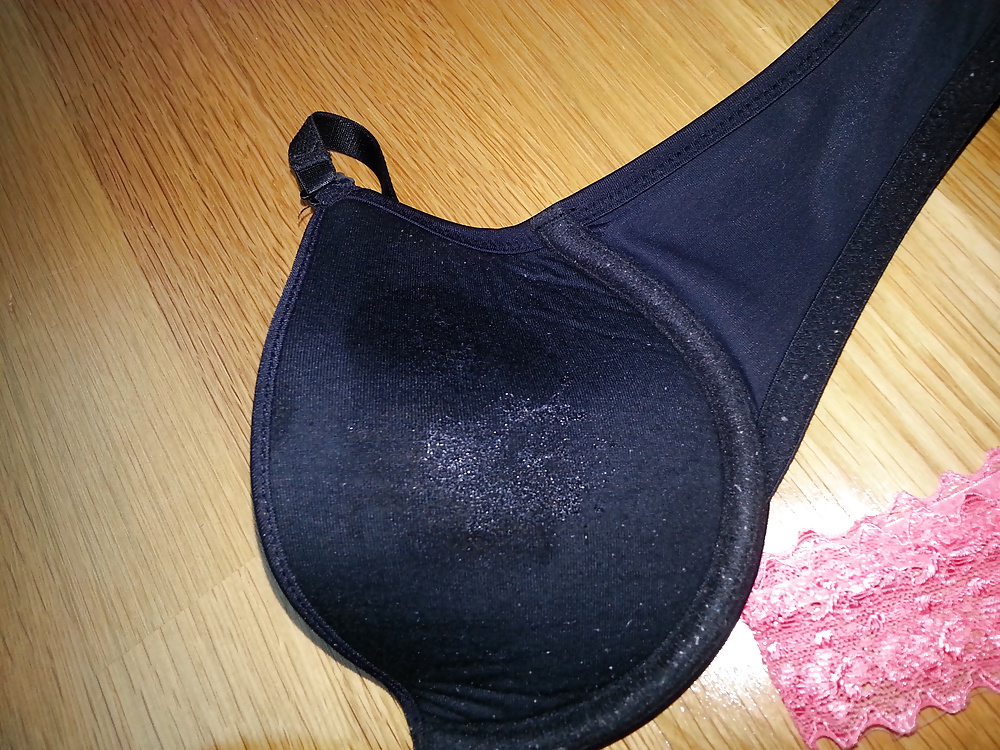 Cum in My Mom Oldest Bra 34A and Thongs #28119482
