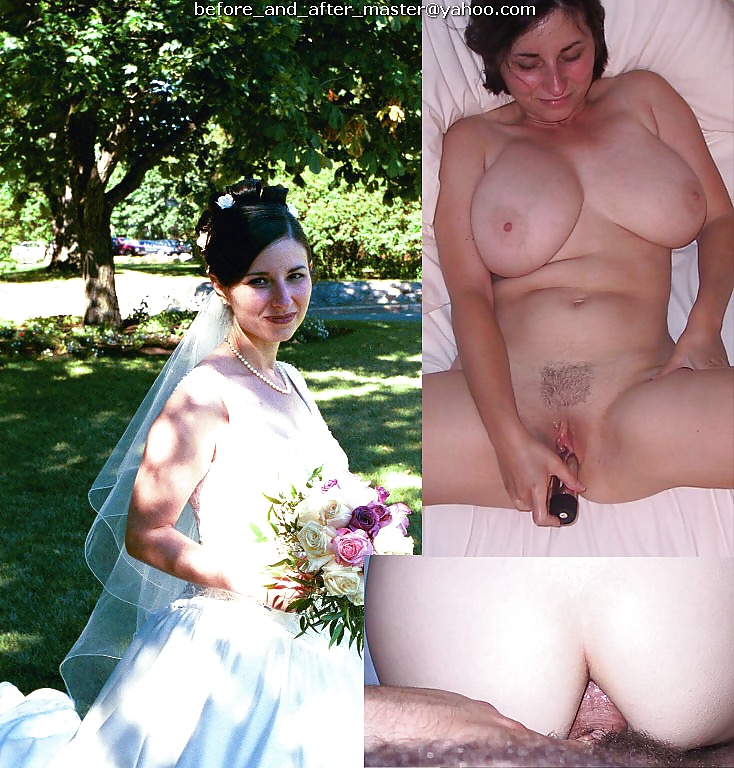 Exposed Slut Wives - Before and After 18 #26332617