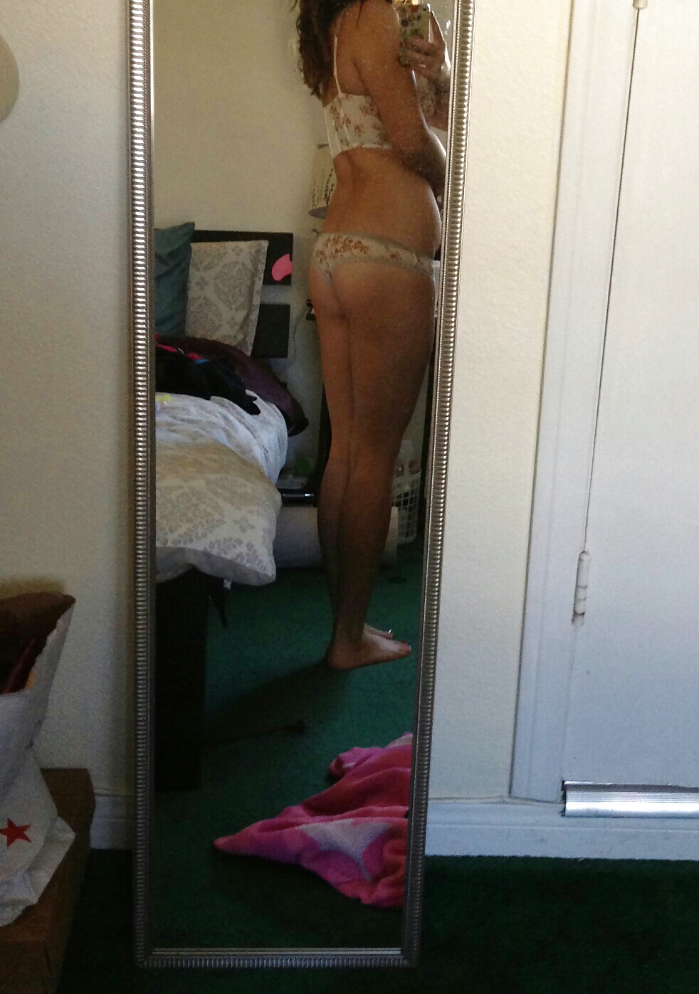 My girlfriends sexy ass thong #32643471