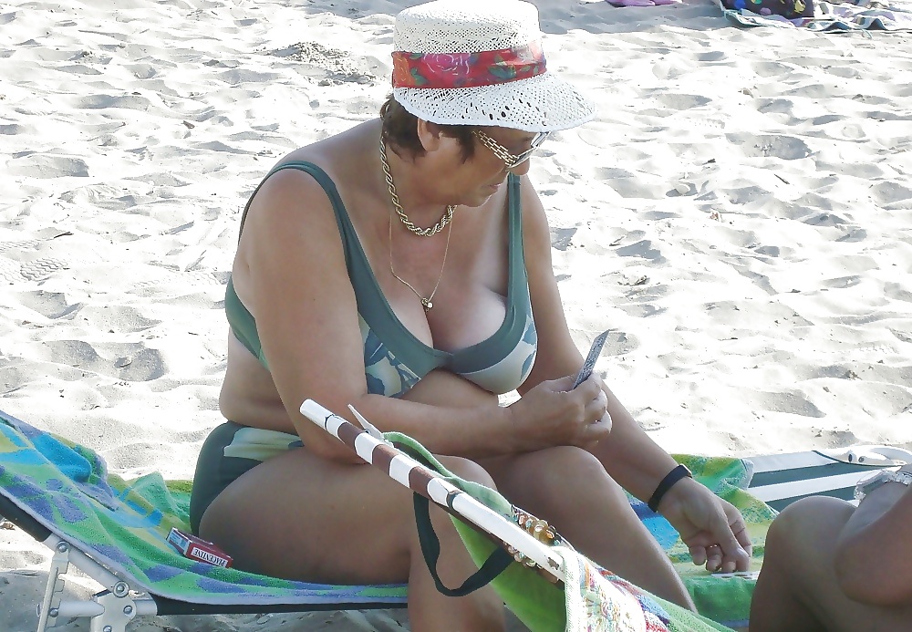 Beautiful mature women on the beach #26727497