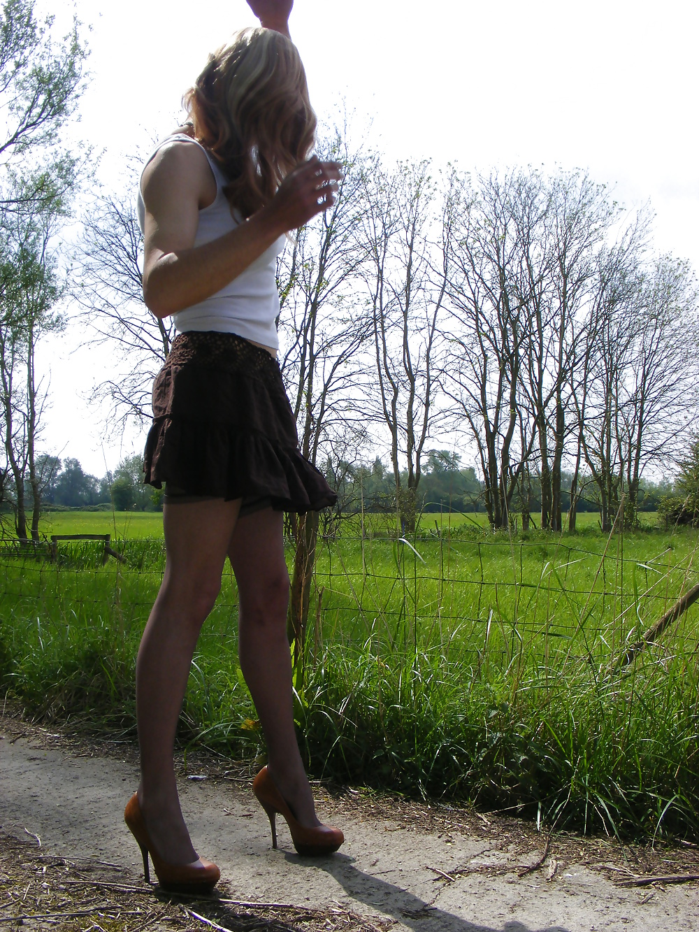 Outdoor-Pose Und Streifen 1 #26374003