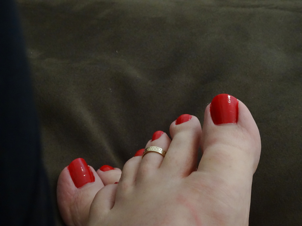 Dedos de los pies rojos para las vacaciones
 #39962208
