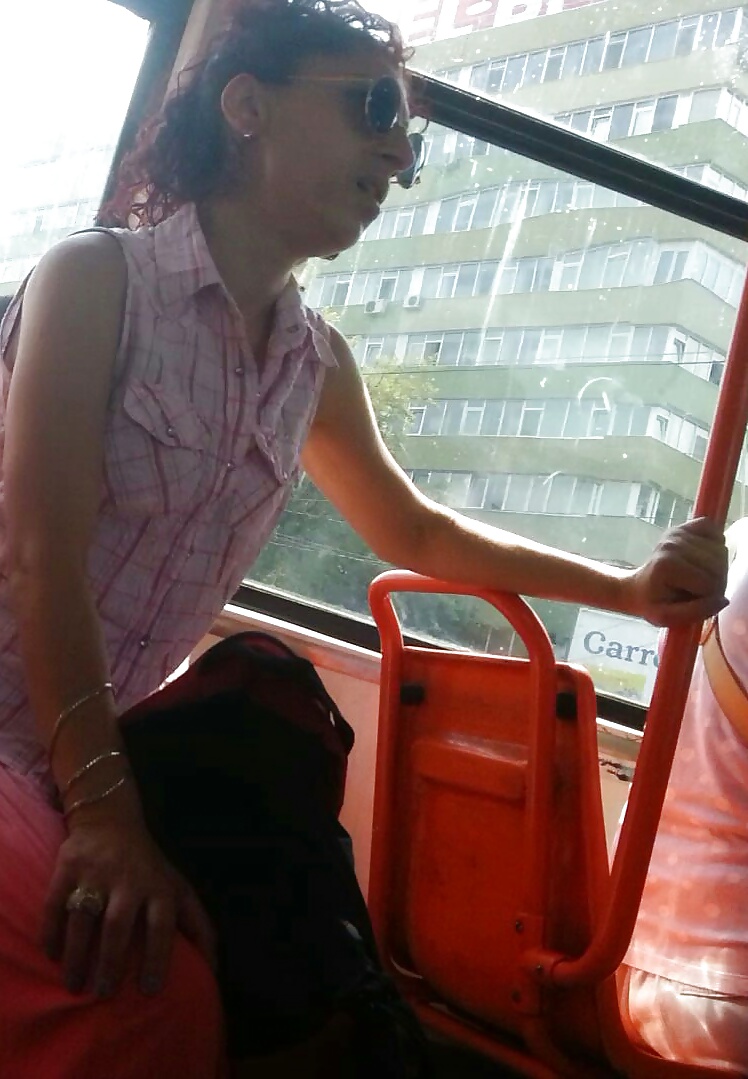 Spy sexy women in tram romanian #41079369