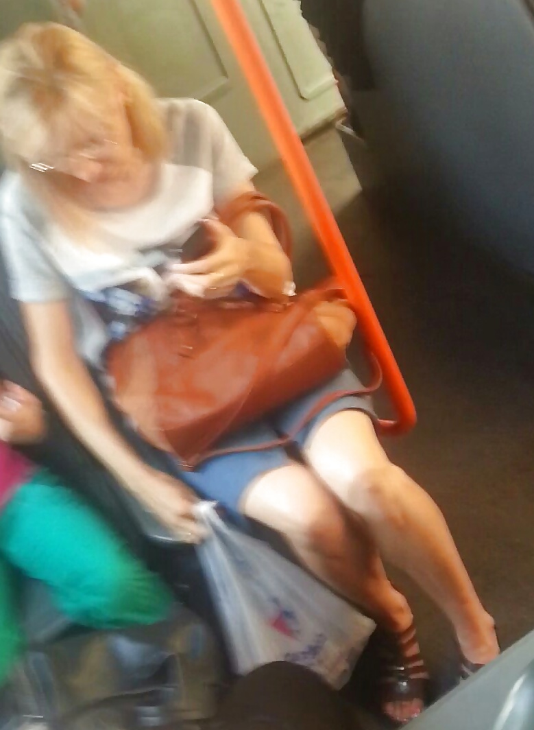 Spy sexy women in tram romanian #41079427