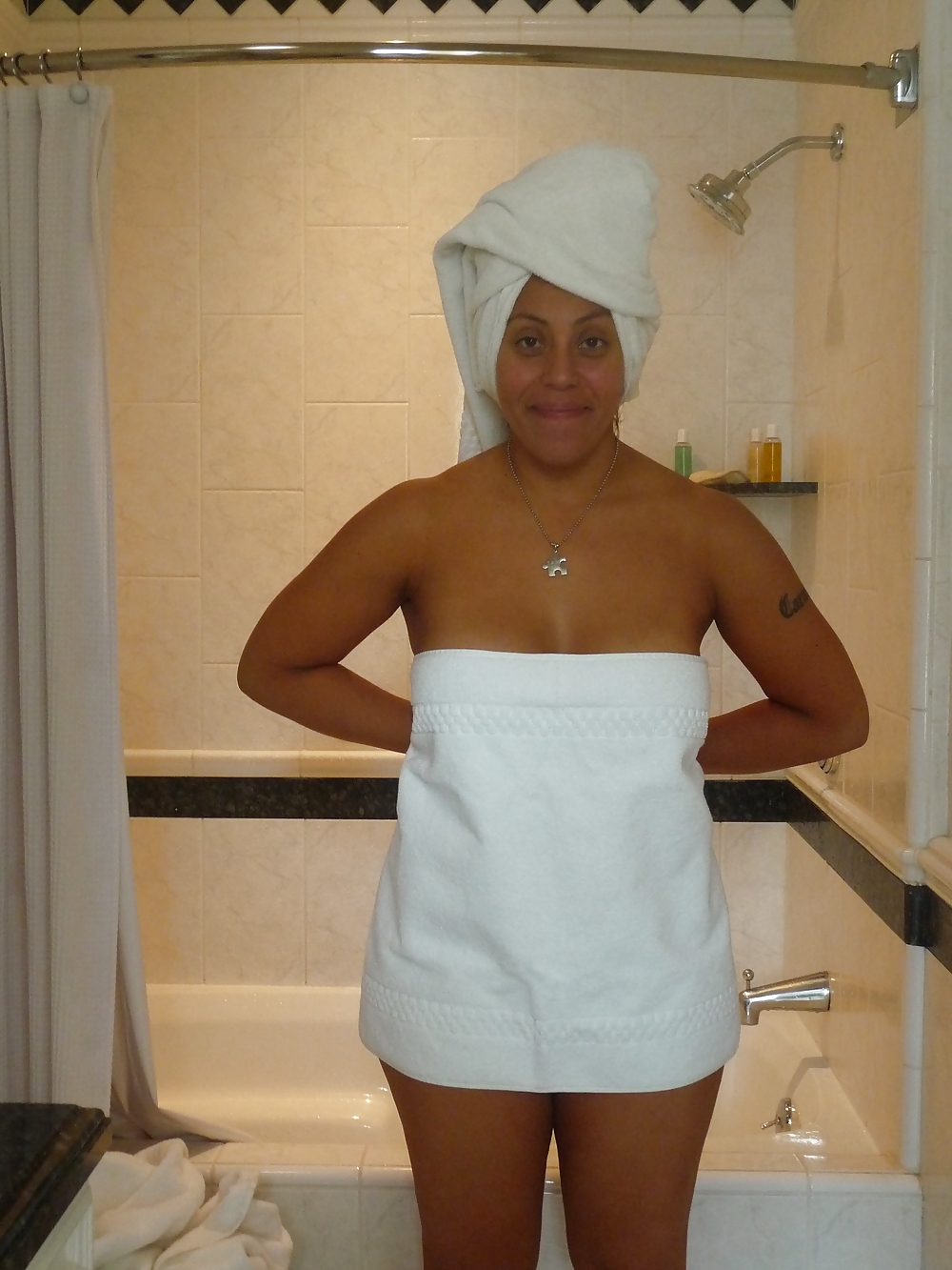 Ex-Girlfriend Maria Gonzalez DD Titties after the shower #23466625
