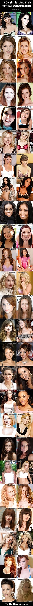 49 celebrities and the porn star counterparts  #28847959