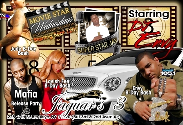 Up Coming events At Jaguars 3.  Brooklyn NY, 