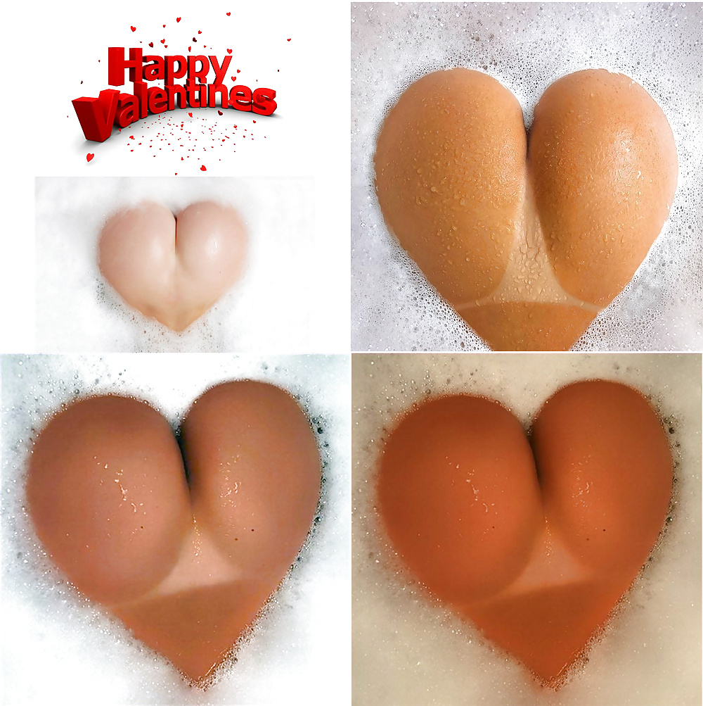 Happy Valentine's Day Heart-Shaped Asses Collection #25284579