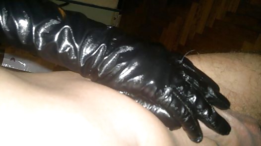 Black Vinyl Gloves #34485186