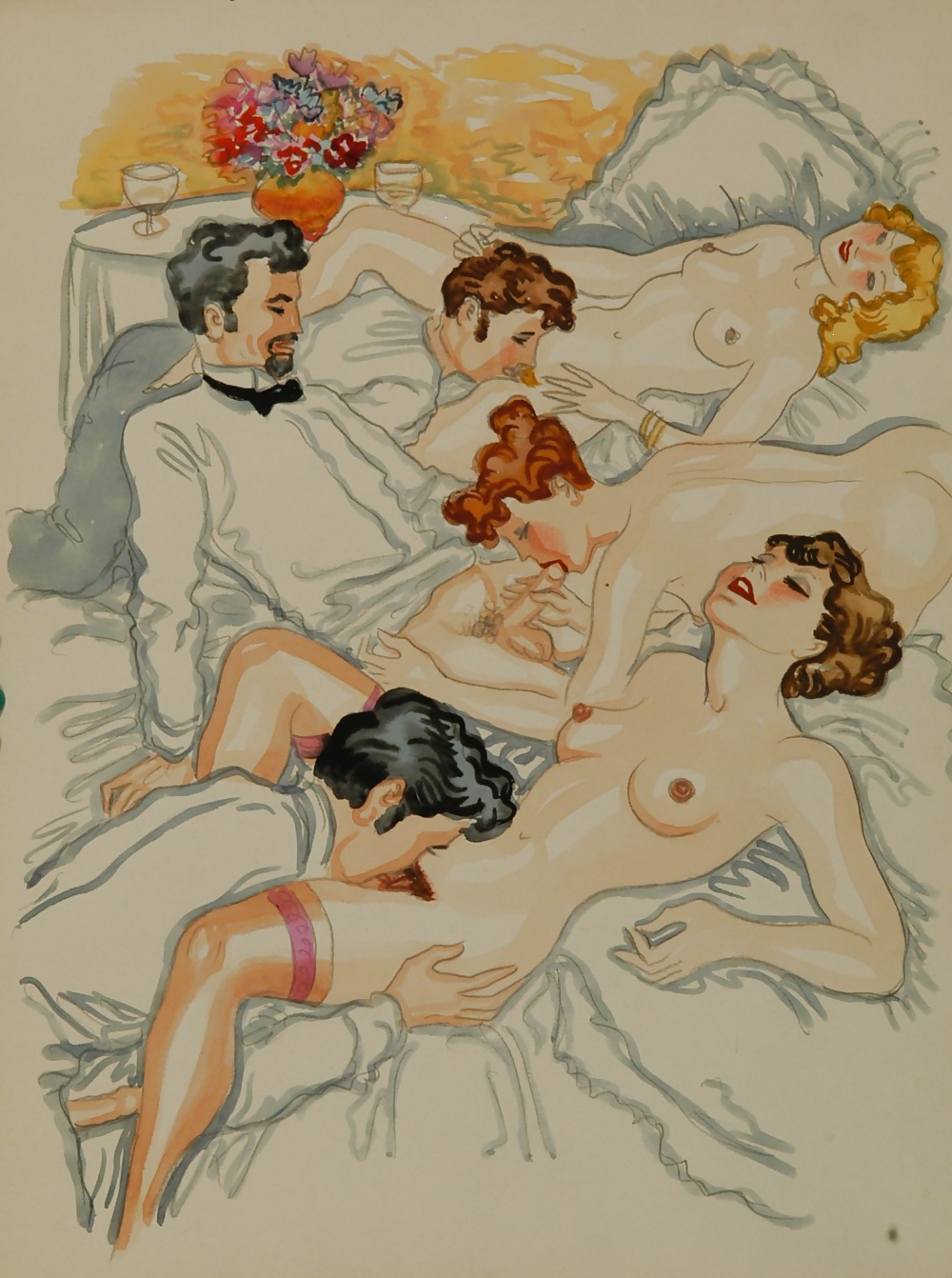 Vintage Erotic Drawings 21 #31820540