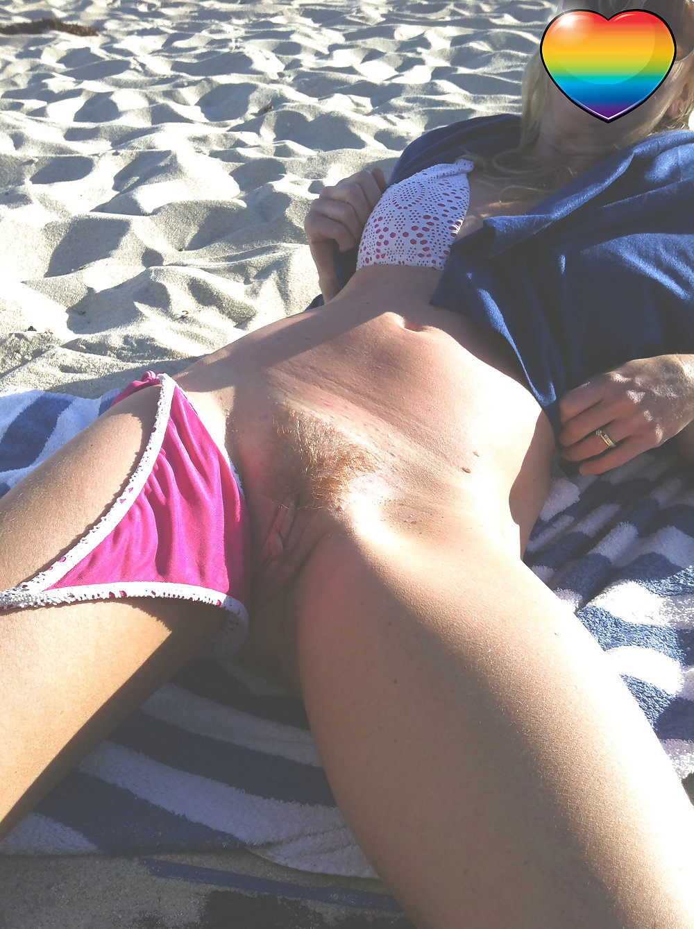 Hot wife - public beach #35848365