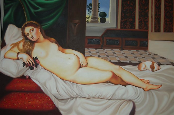 Von Der Venus Von Urbino Inspiriert Von Tizian #37421141