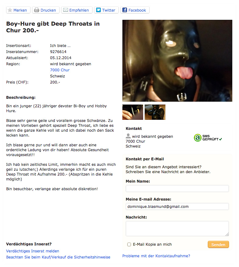 Boy-hure Gibt Deep Throats In Chur #39191379
