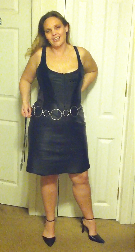 Cougar in Leather Skirt #34893485