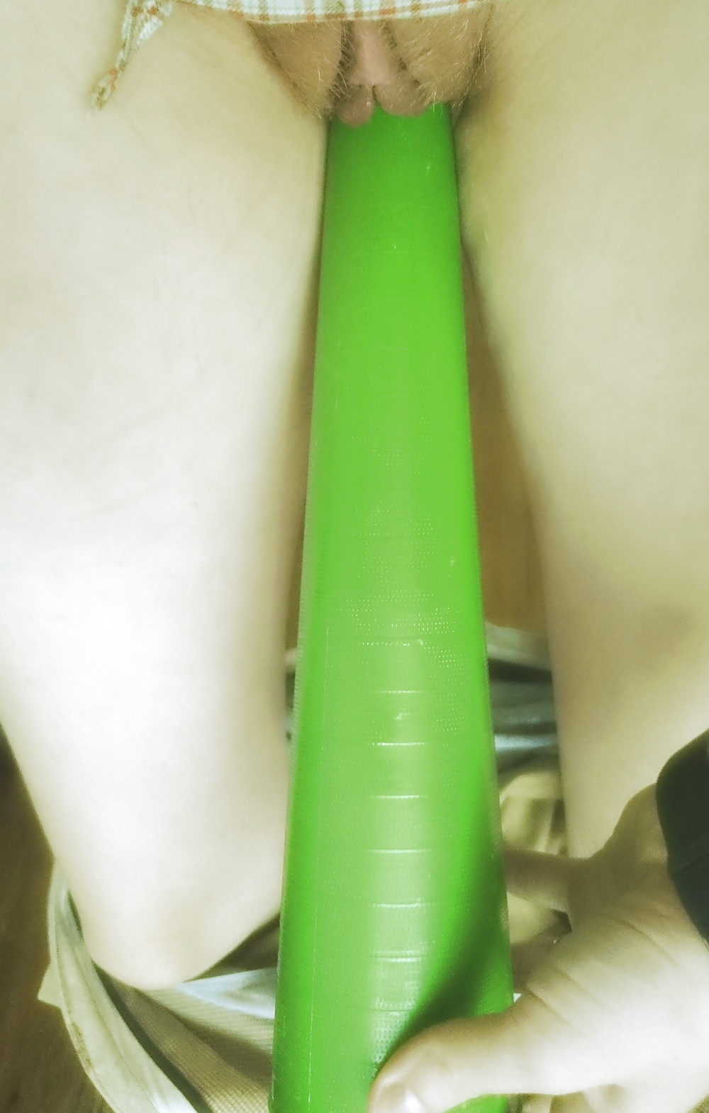 Green cone in ginger pussy  #24674302