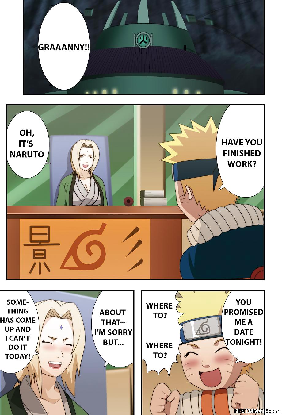 Naruto and tsunade date one porn comic