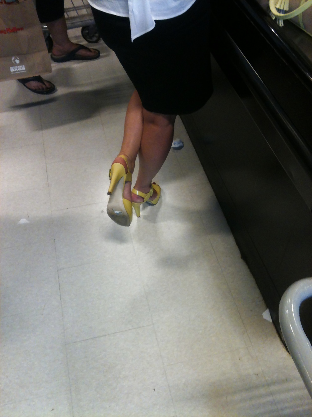 Hot young chick in yellow heels #34479468