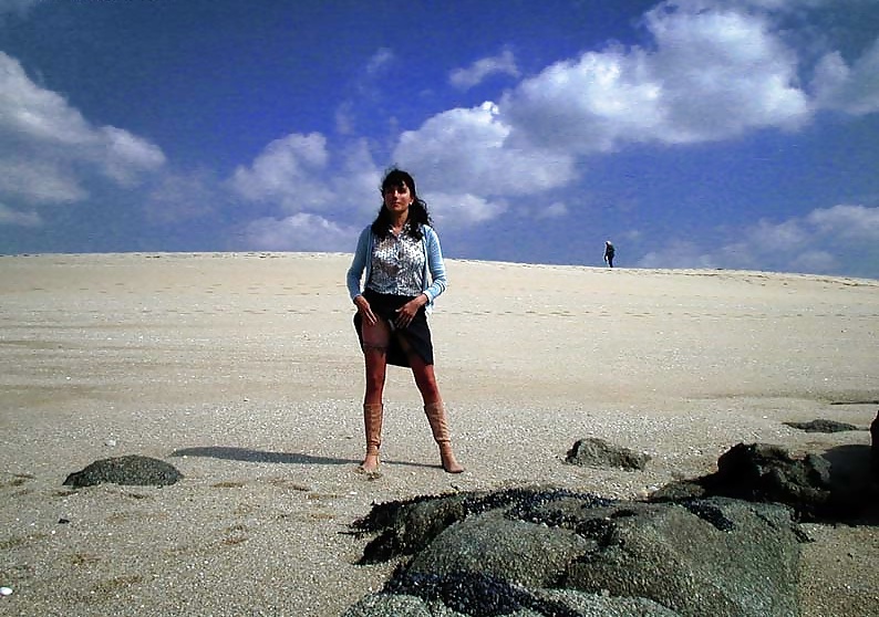 FRENCH NADINE flashing on the beach 2003 #27162846