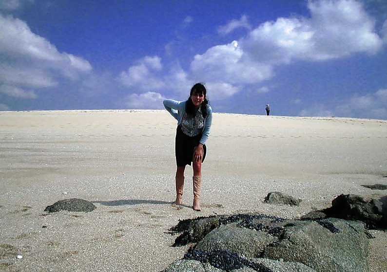 FRENCH NADINE flashing on the beach 2003 #27162862