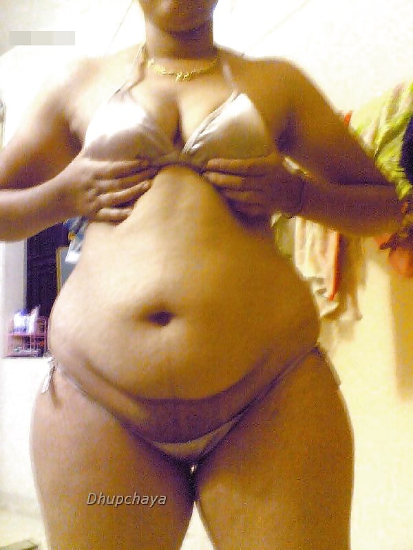 Desi aunty posing in skimpy bra and crotchless panty  #35726155