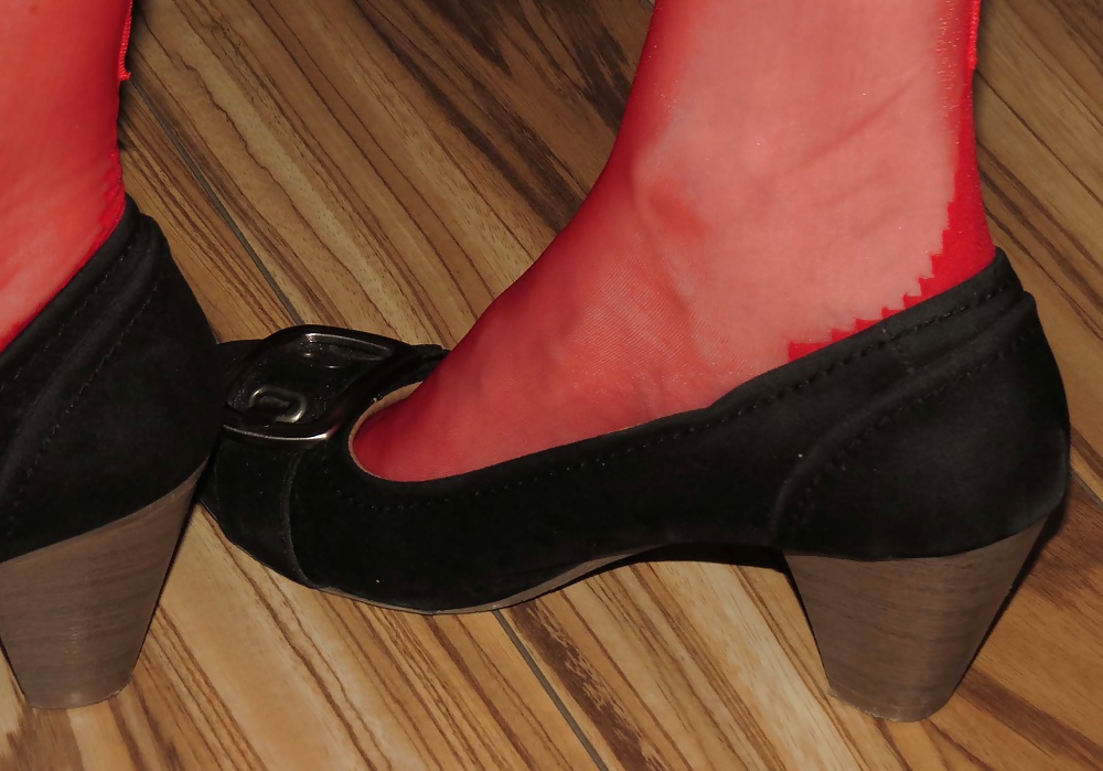 Rojo rht nylons and heels
 #26097533