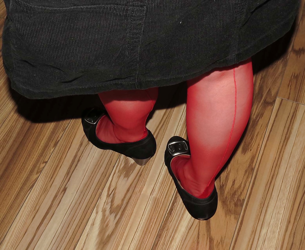 Red RHT Nylons and Heels #26097540