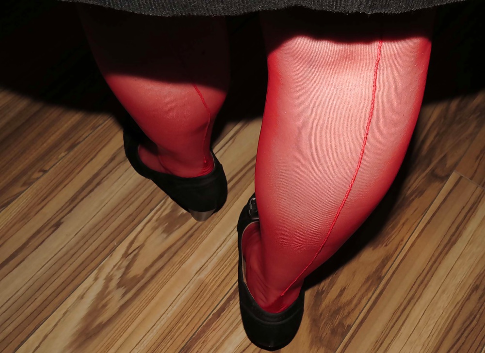 Rojo rht nylons and heels
 #26097549