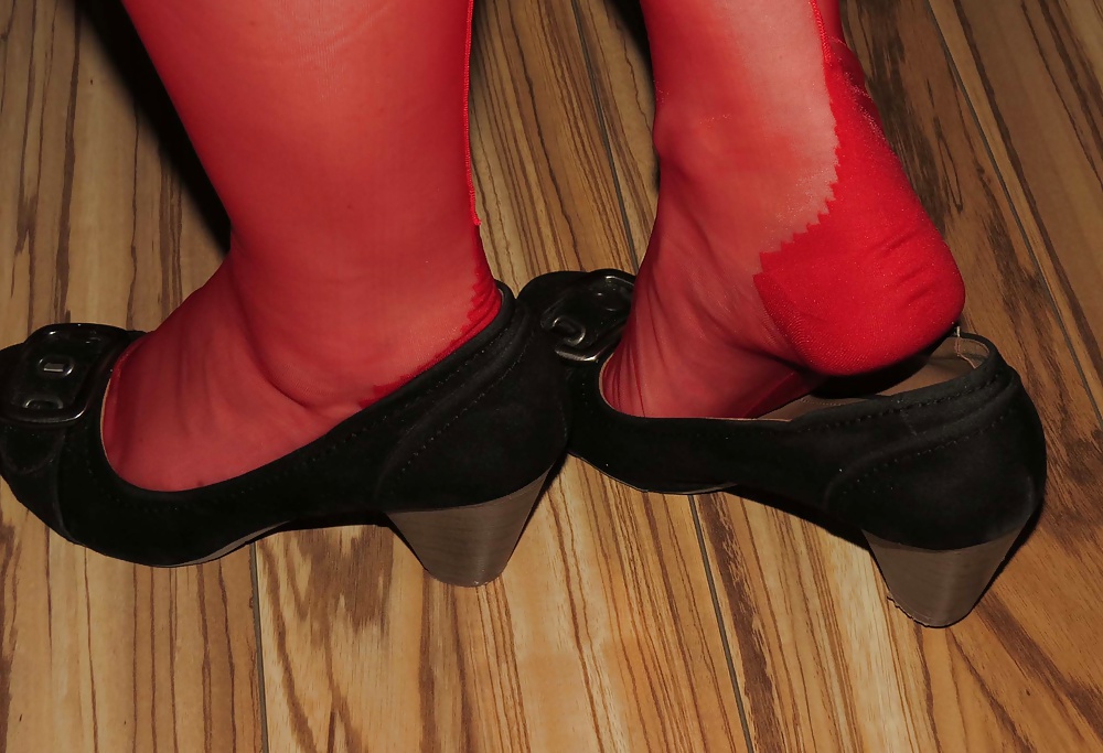 Rojo rht nylons and heels
 #26097581