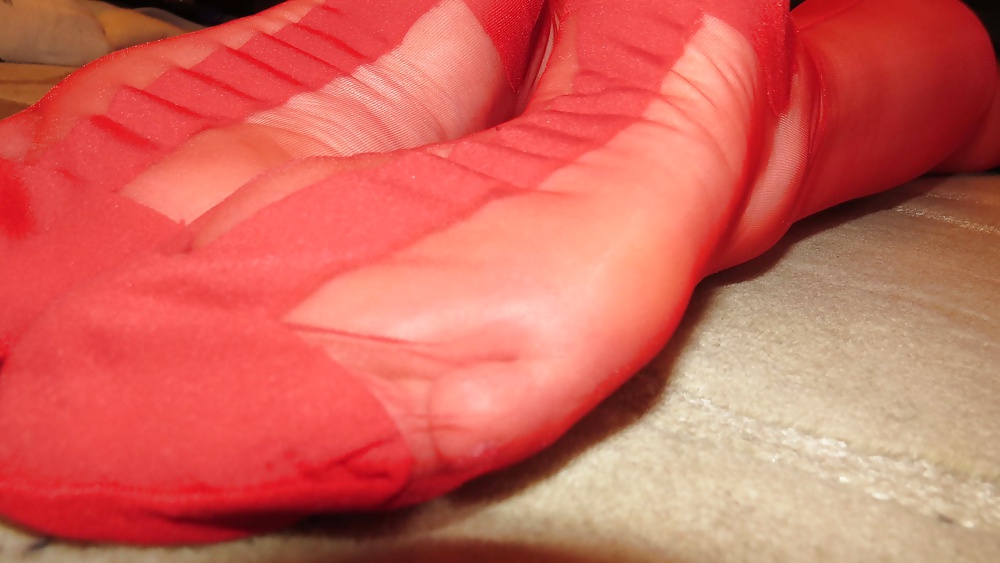 Red RHT Nylons and Heels #26097941
