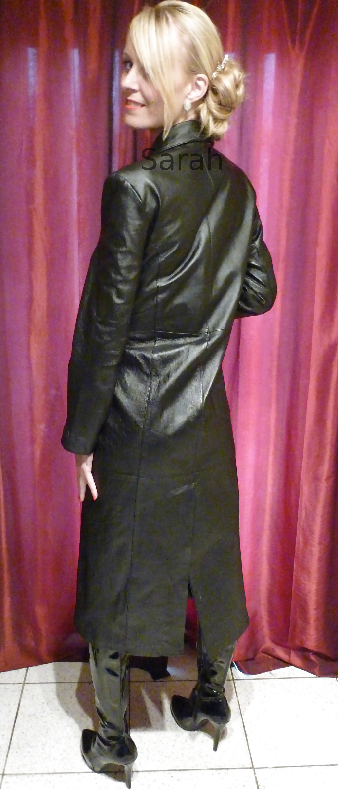 Leather coat #40648120