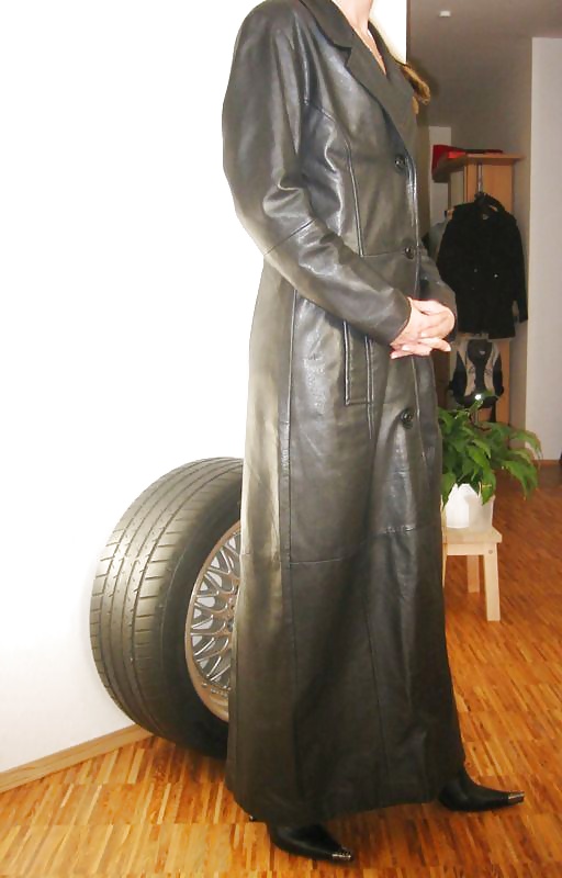 Leather coat #40648127