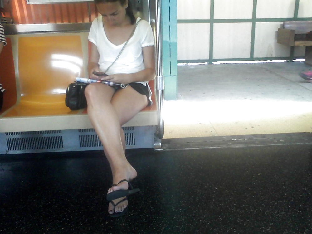 Hot Babes Legs in NYC Subway #28074808