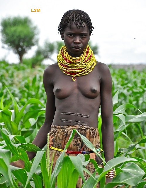 エキゾチックなアフリカの部族の美しさ 
 #23491458