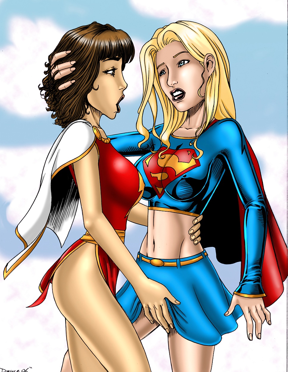 Superheroines and villain #29379684