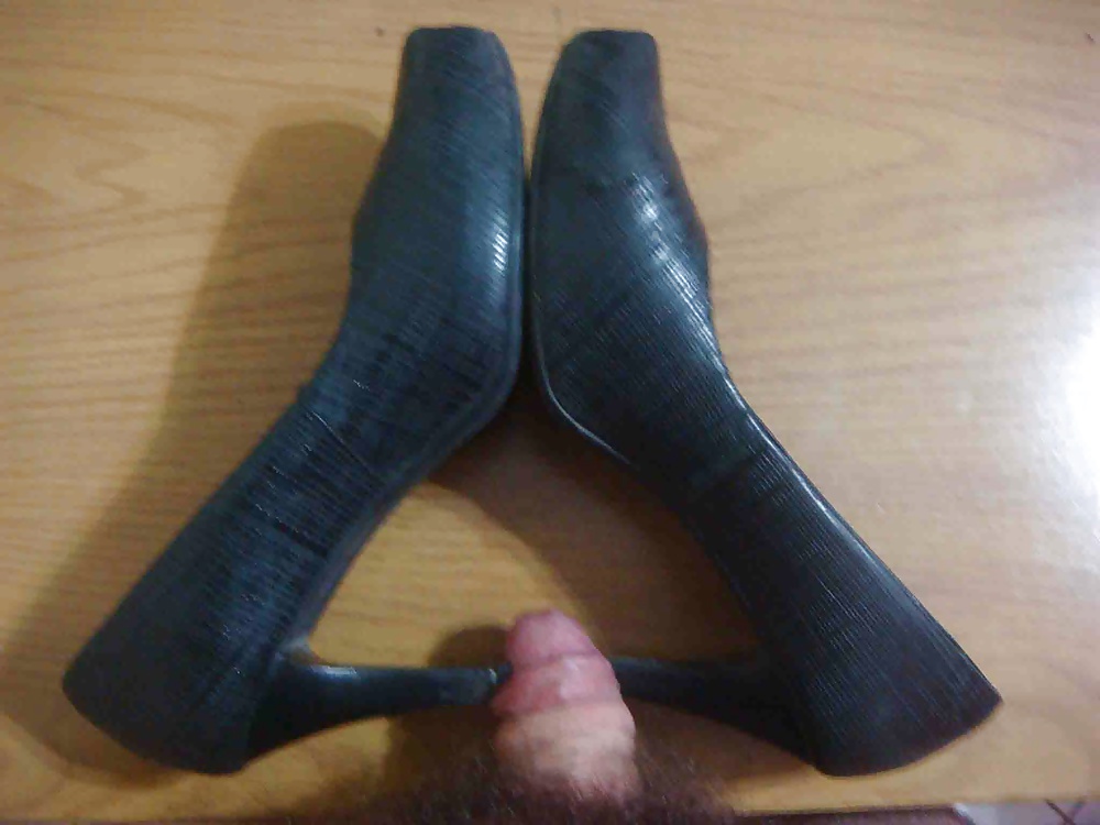 Scarpin salto alto preto usaflex.
 #41046450